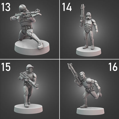 Assault Clone Troopers for Star Wars Legion - 20 Poses Available