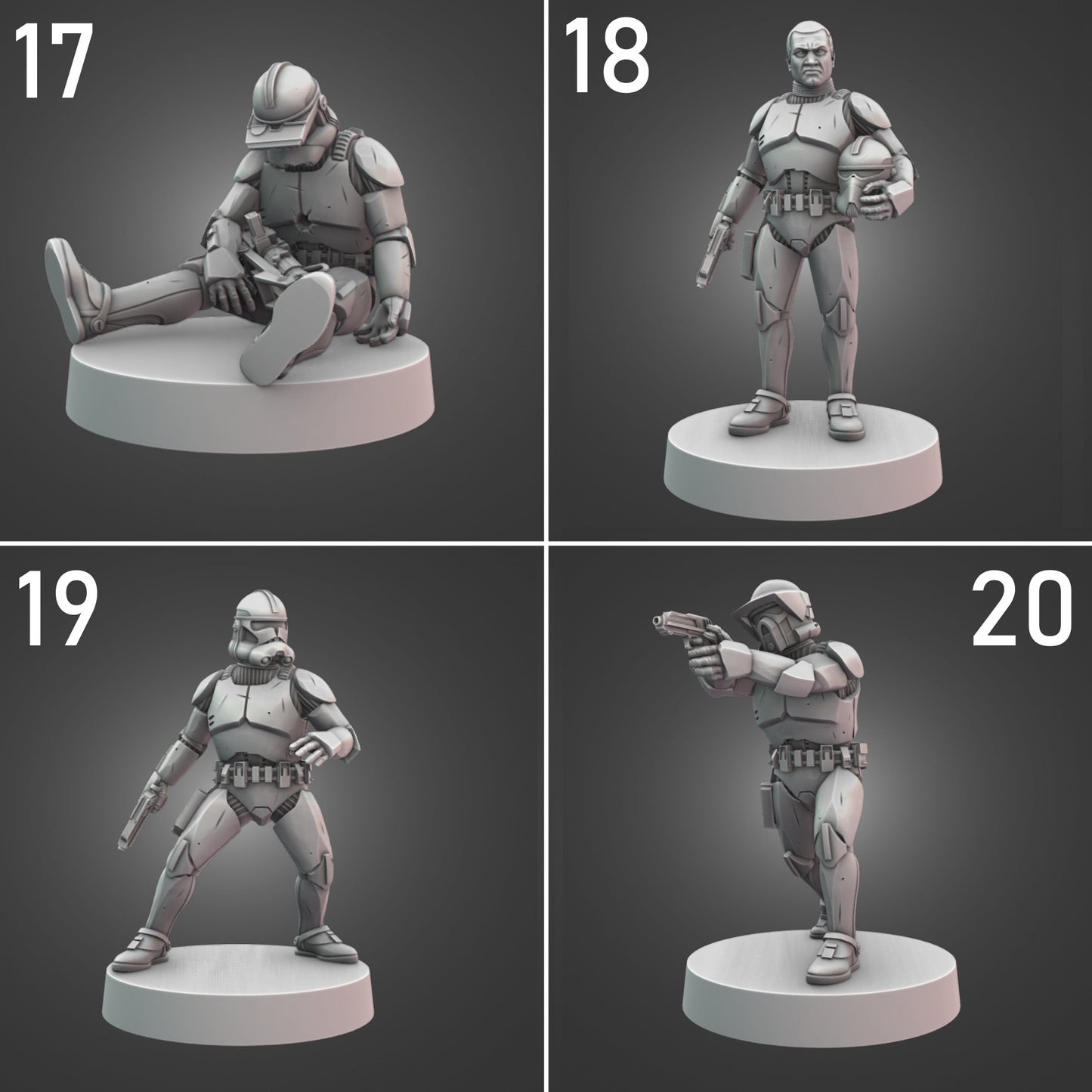 Assault Clone Troopers for Star Wars Legion - 20 Poses Available