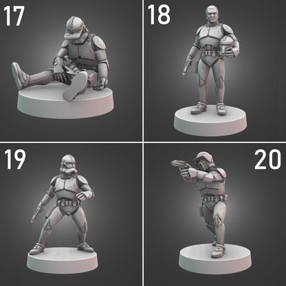 Assault Clone Troopers for Star Wars Legion - 20 Poses Available