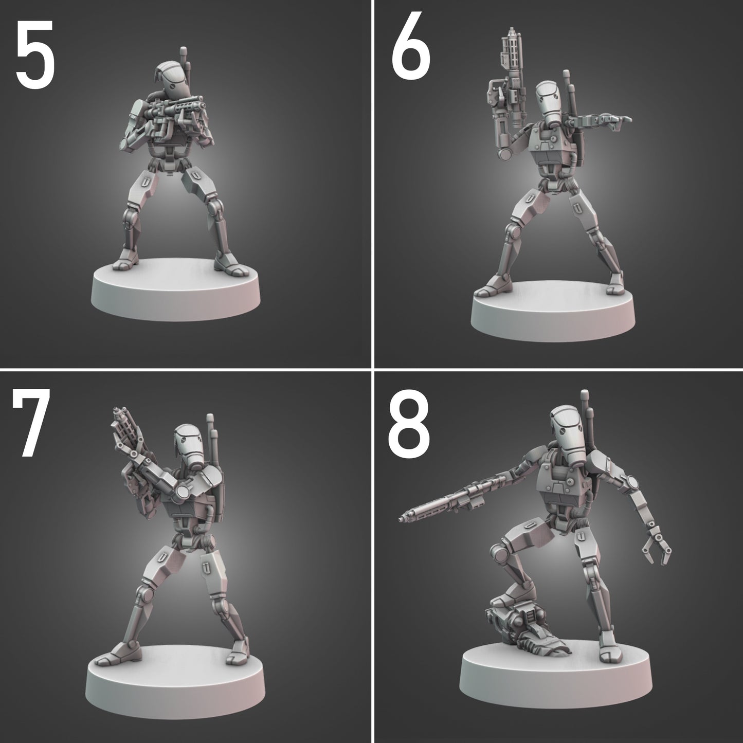 Assault Class Droids for Star Wars Legion - 21 Poses Available