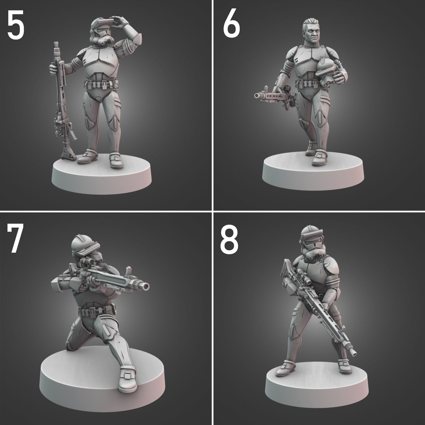 Specialist Clone Troopers for Star Wars Legion - 20 Poses Available