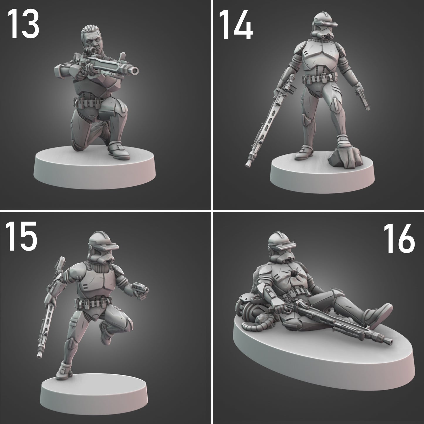 Specialist Clone Troopers for Star Wars Legion - 20 Poses Available