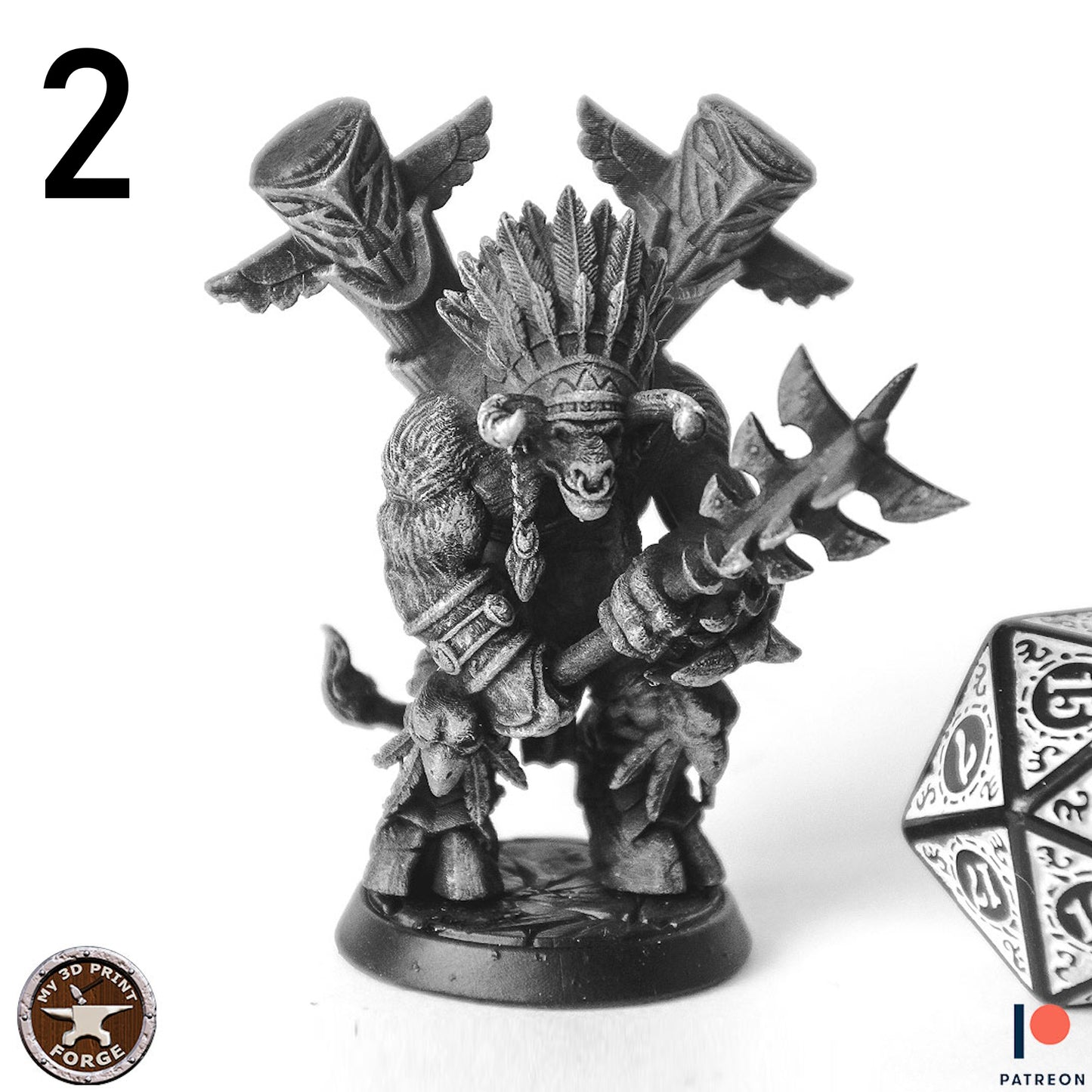 Horned Chieftain Miniature