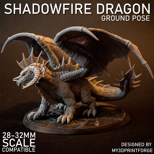 Shadowfire Dragon Ground Pose