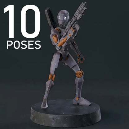 BX Shield Droids - 10 Poses