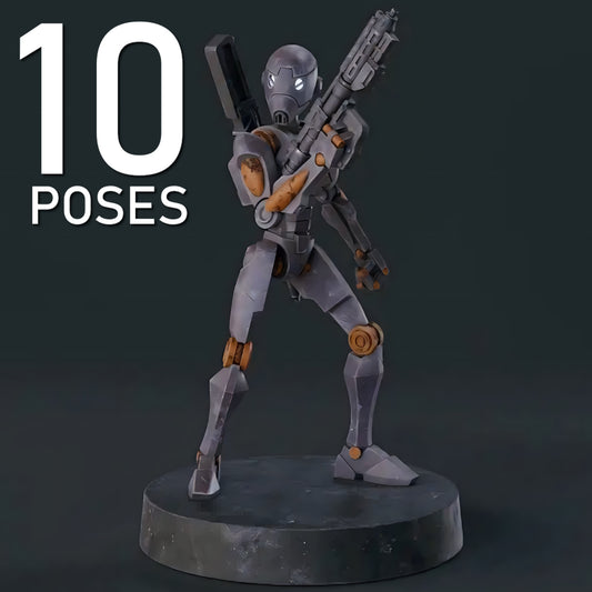 BX Shield Droids - 10 Poses
