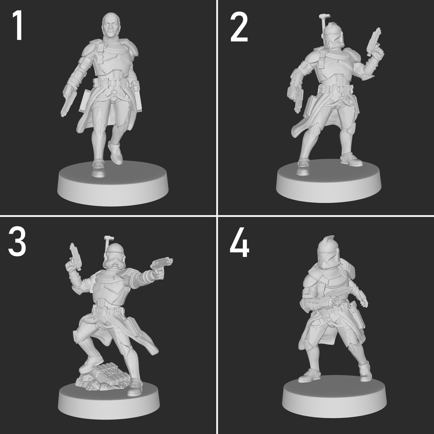 Officer Clone Troopers for Star Wars Legion - 20 Poses Available