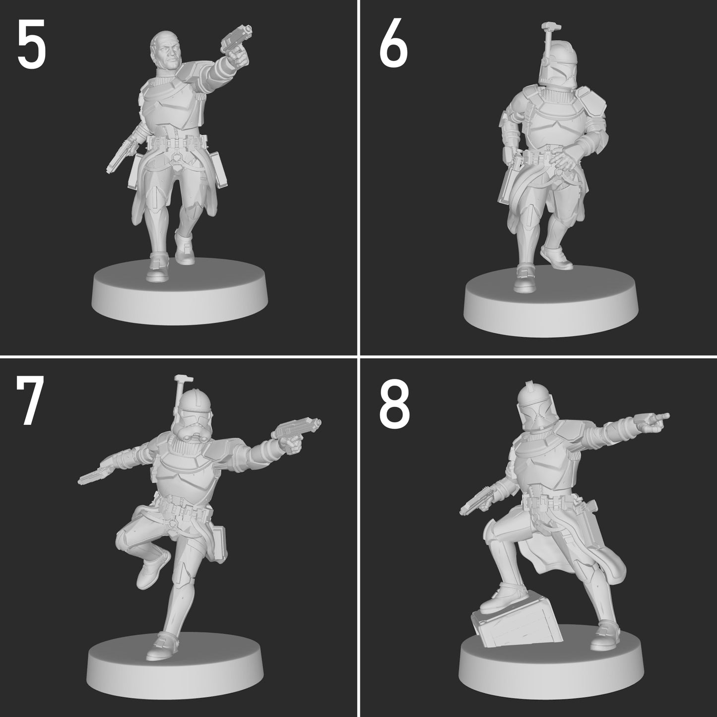 Officer Clone Troopers for Star Wars Legion - 20 Poses Available