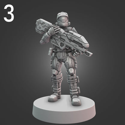 Orbital Drop Shock Troopers for Halo Flashpoint - 12 Poses Available