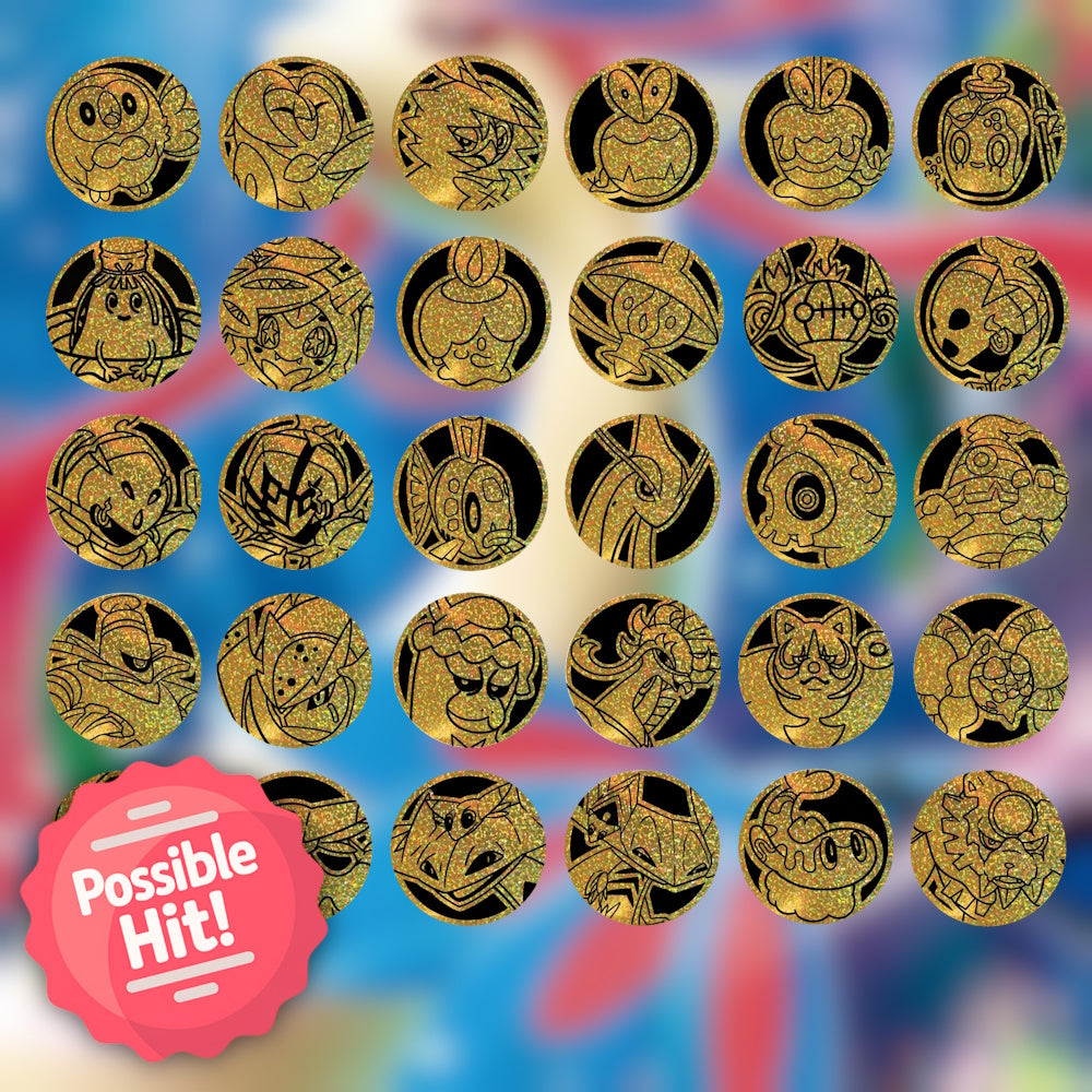 Pokemon Brilliant Illusions Coin Set (CSV8C) 🇨🇳 S-Chinese Blind Bag