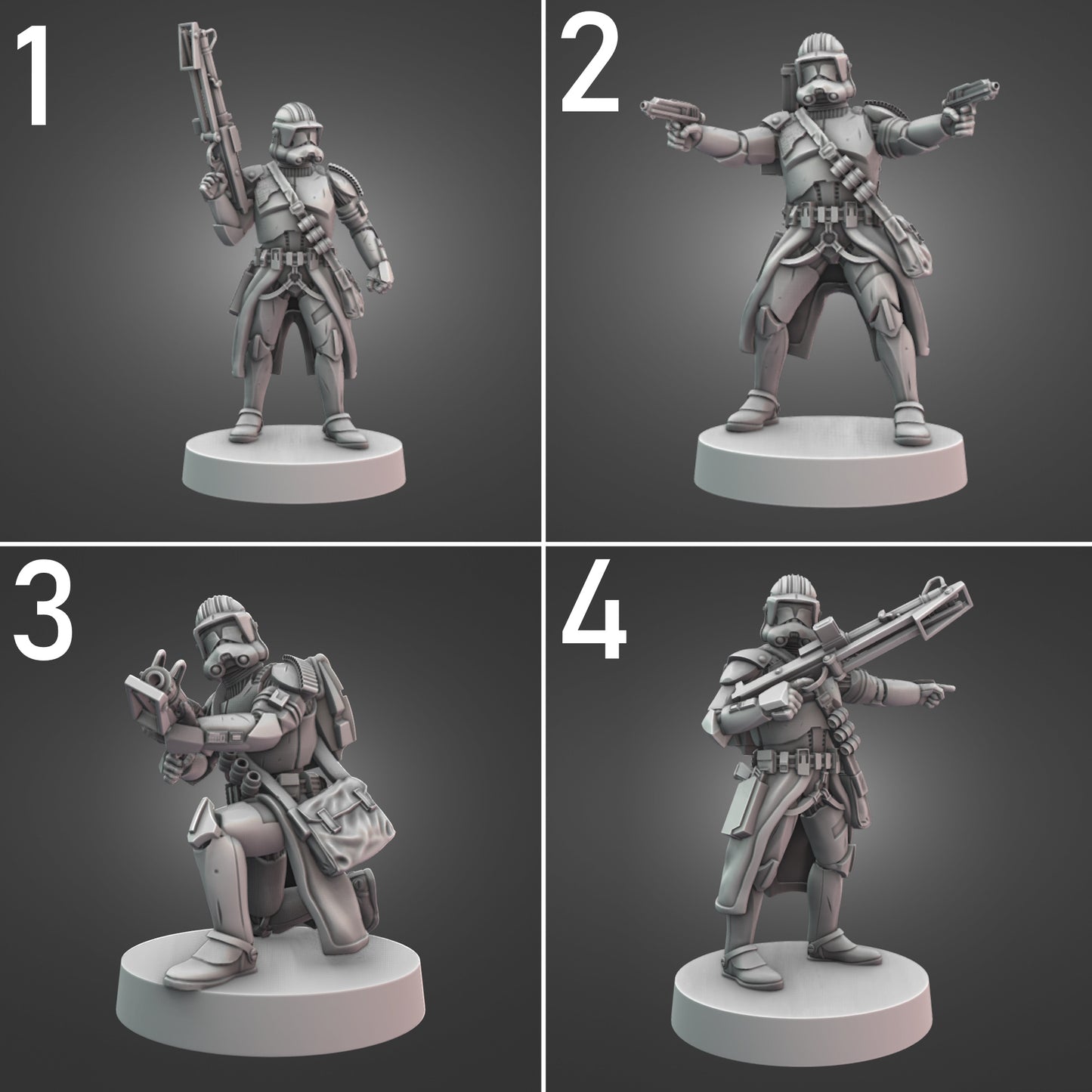Heavy Clone Troopers for Star Wars Legion - 20 Poses Available