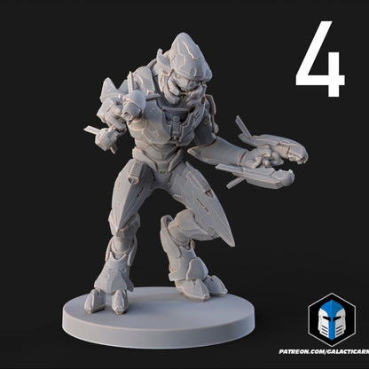 Sangheili Elite Warriors for Halo Flashpoint - 16 Poses Available