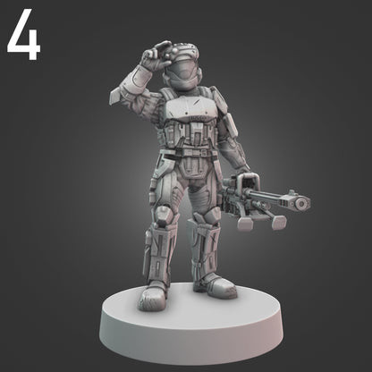 Orbital Drop Shock Troopers for Halo Flashpoint - 12 Poses Available