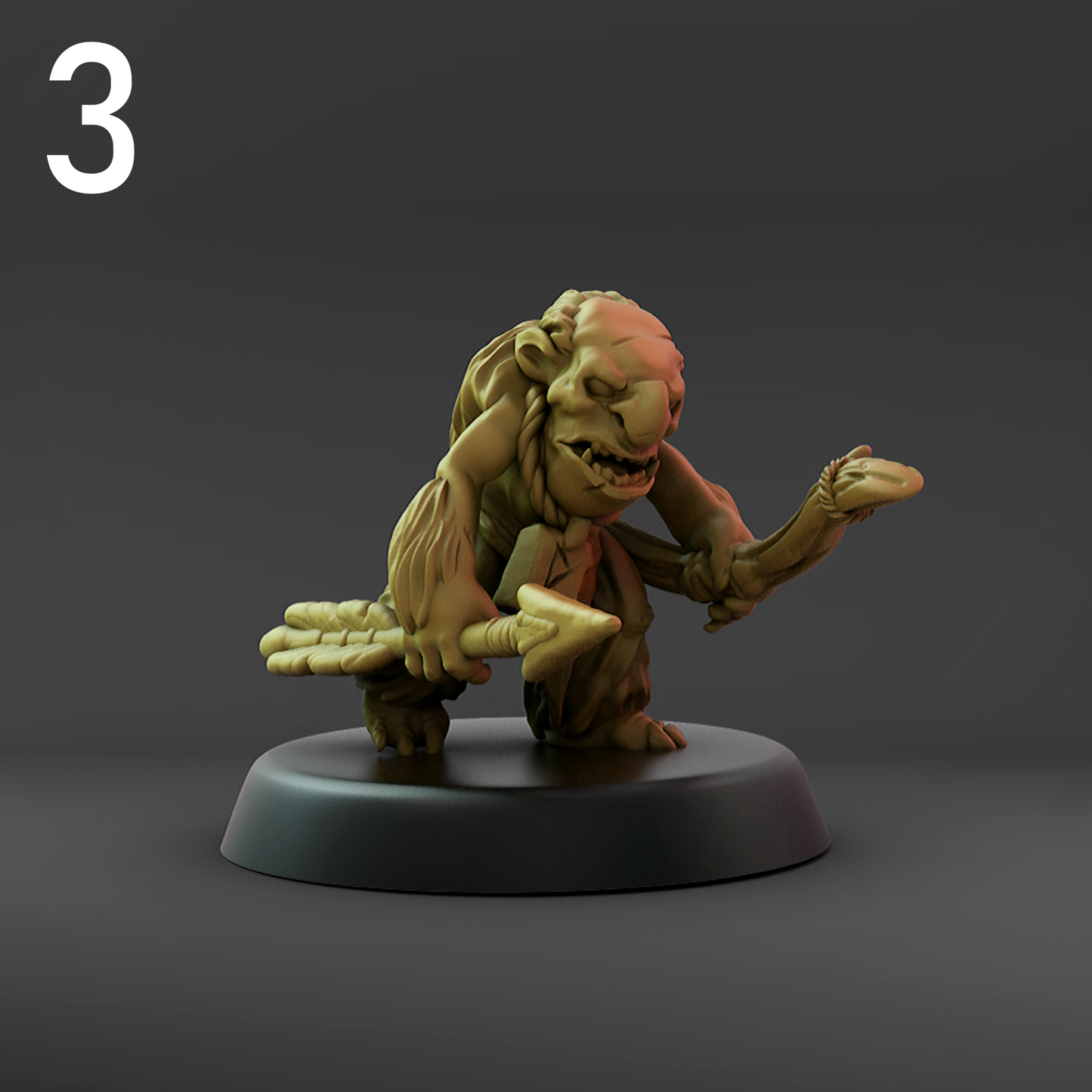 Rune Trogg Bow Set C (25mm Base)