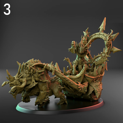 Raging Chariots 120mm Oval Base - Dark Legion