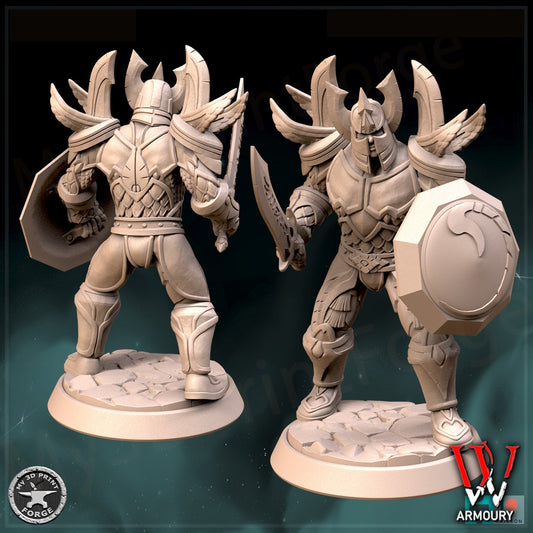 Human Paladin Tier 1 Tank 25mm Base Tabletop Wargaming Miniatures