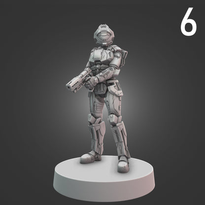 Orbital Drop Shock Troopers for Halo Flashpoint - 12 Poses Available