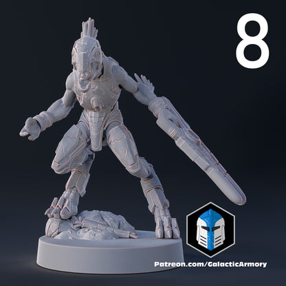 Kig-Yar Jackals for Halo Flashpoint - 10 Poses Available