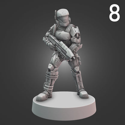 Orbital Drop Shock Troopers for Halo Flashpoint - 12 Poses Available