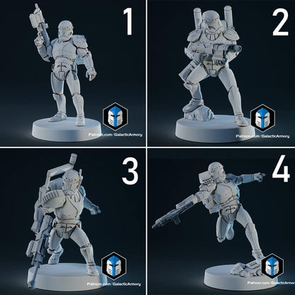 Republic Commanders - 10 Poses