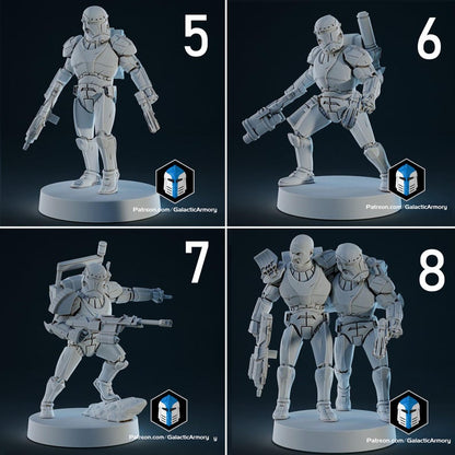 Republic Commanders - 10 Poses