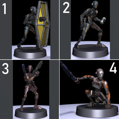 BX Shield Droids - 10 Poses