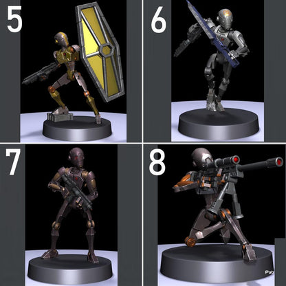 BX Shield Droids - 10 Poses