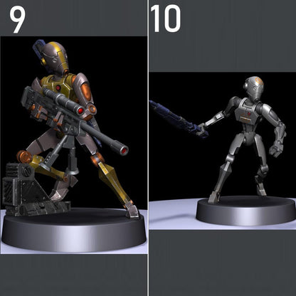 BX Shield Droids - 10 Poses