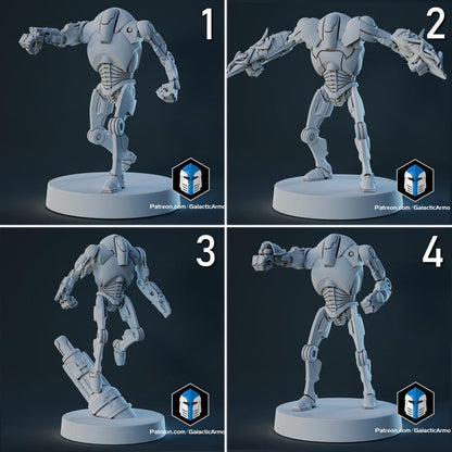 B-2 Droids - 12 Poses