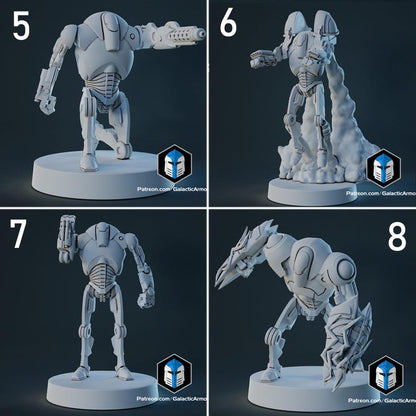 B-2 Droids - 12 Poses