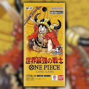 One Piece OP-17 The World's Strongest Warriors Japanese Booster Pack - factory sealed front artwork