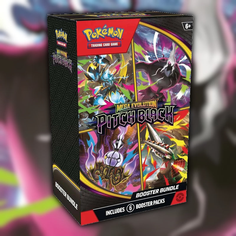 Sealed Pokemon Pitch Black English booster bundle featuring Mega Darkrai artwork