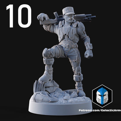 UNSC Marines for Halo Flashpoint - 10 Poses Available