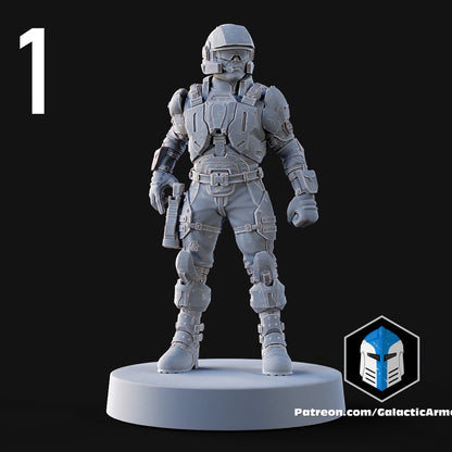UNSC Marines for Halo Flashpoint - 10 Poses Available