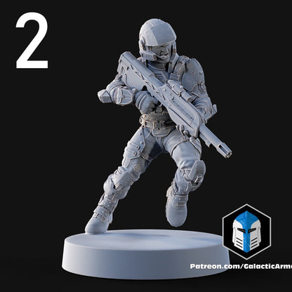 UNSC Marines for Halo Flashpoint - 10 Poses Available