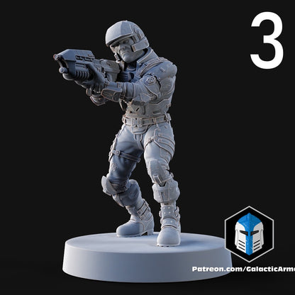 UNSC Marines for Halo Flashpoint - 10 Poses Available