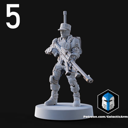 UNSC Marines for Halo Flashpoint - 10 Poses Available