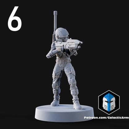 UNSC Marines for Halo Flashpoint - 10 Poses Available