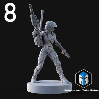 UNSC Marines for Halo Flashpoint - 10 Poses Available
