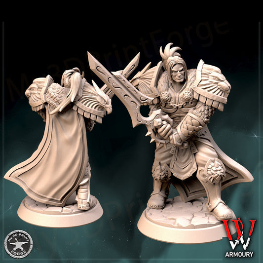 Varian Wrynn Attack 28mm Base Tabletop Wargaming Miniatures