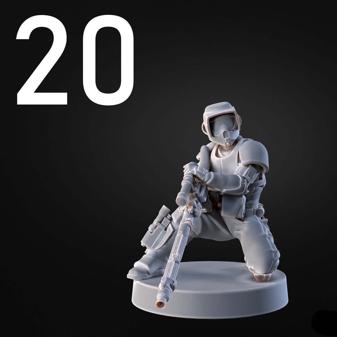 Recon Troopers for Star Wars Legion - 20 Poses Available