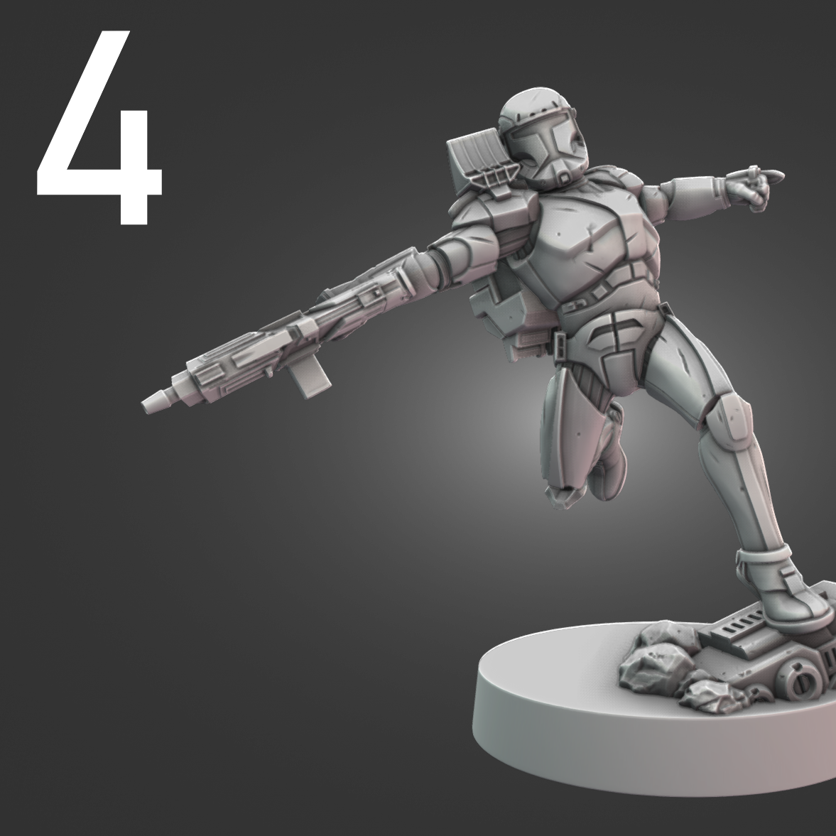 Republic Commanders for Star Wars Legion - 10 Poses Available
