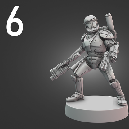 Republic Commanders for Star Wars Legion - 10 Poses Available