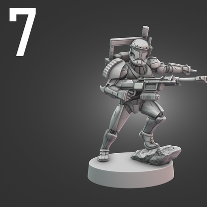 Republic Commanders for Star Wars Legion - 10 Poses Available