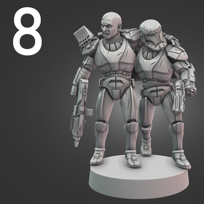 Republic Commanders for Star Wars Legion - 10 Poses Available